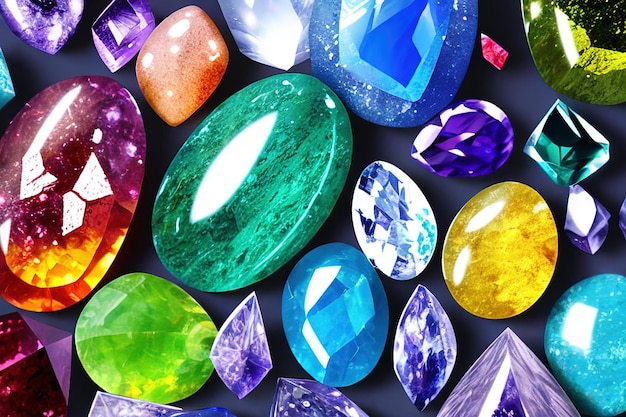 Dreaming Detailed Gemstones