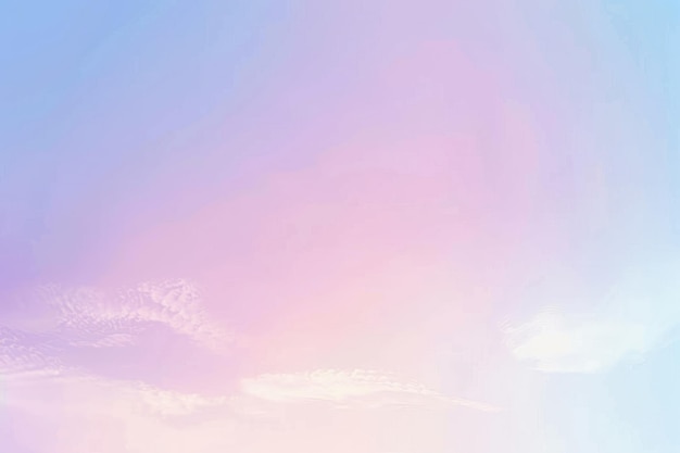 Photo dreamy pastel sky with wispy clouds