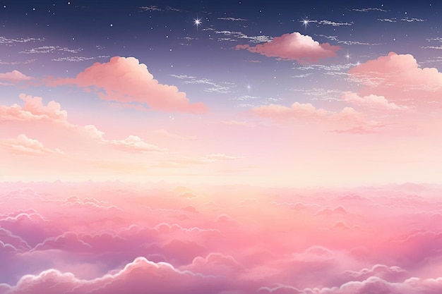 Early Stars Twinkling in a Pink Sky beautiful weather colorful sky texture wallpaper