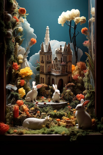 easter day diorama