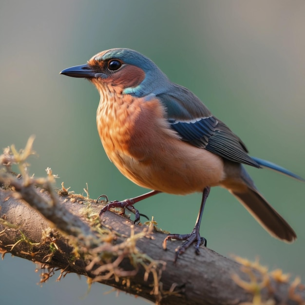 Foto een close-up van een vogel van