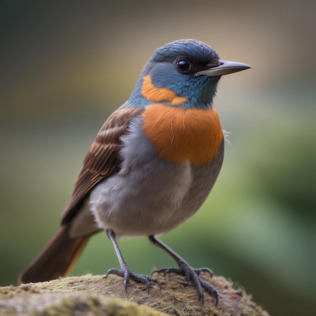 Foto een close-up van een vogel van