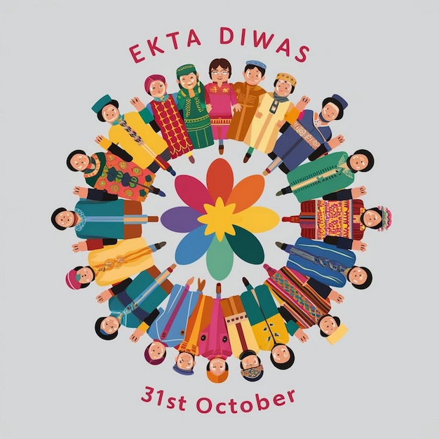 Foto illustrazione di ekta diwas