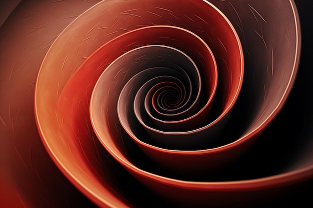 Photo elegant spiral design on a plain background minimalist wallpaper background art design