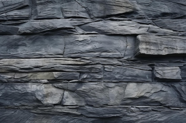 Elegant Stacked Stone Wall with Homogeneous Texturing