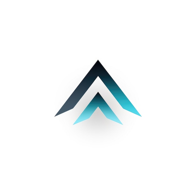 Photo enhancing ascent a sleek and simplistic 2d logo design with an upward arrow