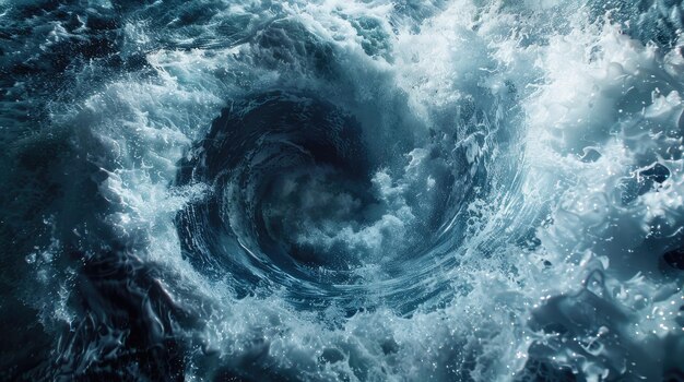 Enter the heart of natures fury with a dramatic whirlpool Power chaos and awe converge in a swirling spectacle