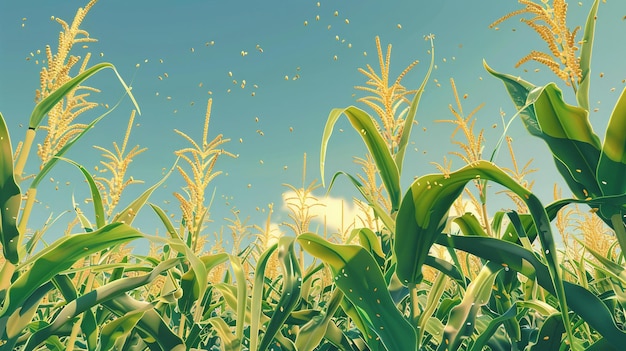 Photo a field of corn that has the word sprinkles on it