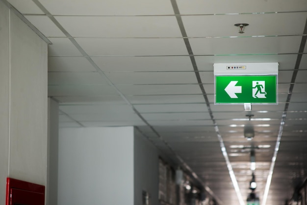 Photo fire exit way concept