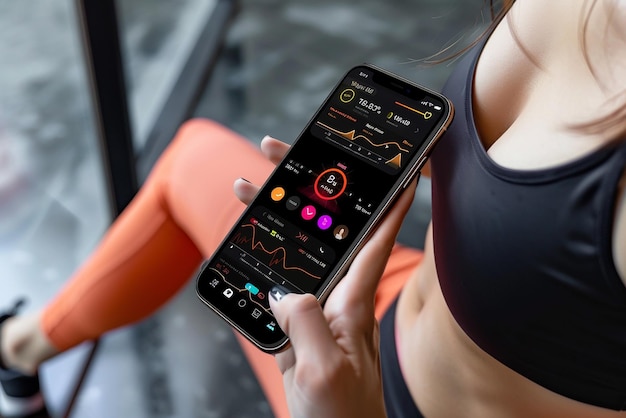 Photo fitness app for smartphone exercise tracking