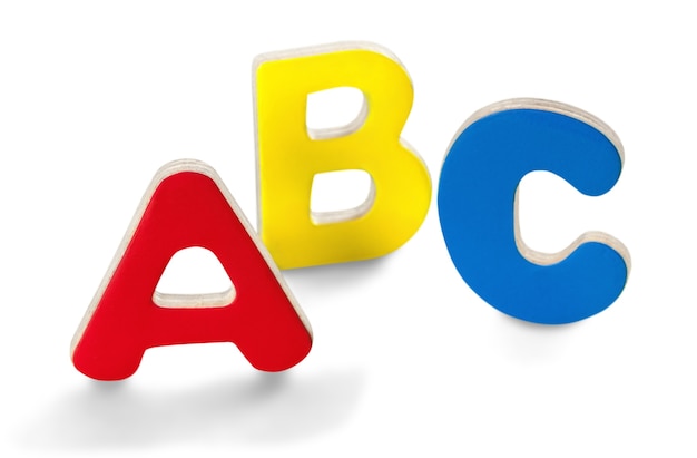 Foam ABC Letters Isolated