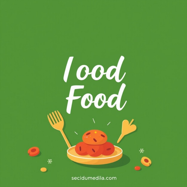 Photo food social media banner post template