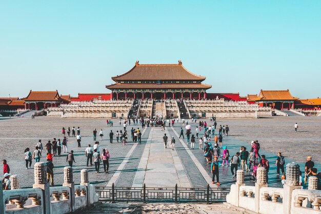 Photo forbidden city palace at beijing - china