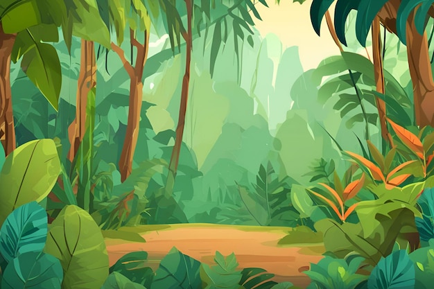 Photo forest background for animation cartoon videos