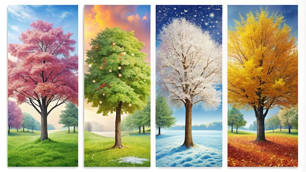 four different seasons of the year