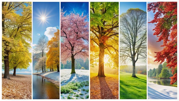 Photo four seasons of the year