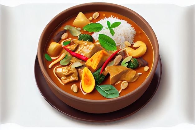 Fresh Thai Massaman Curry food