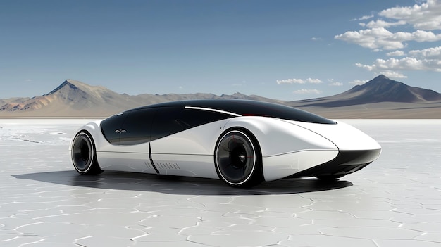 a futuristic car with the word car on the side