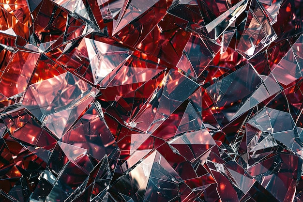 Photo generative ai on theme of beautiful texture broken glass for design natural abstract background