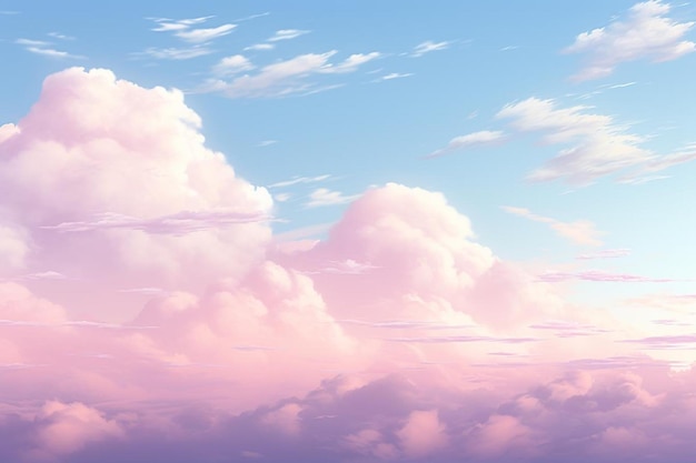 Gentle Sky Pink Light Background