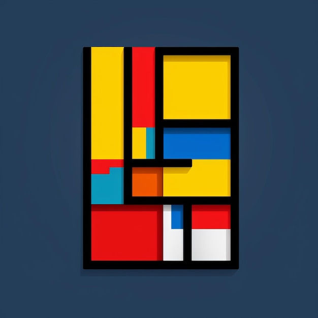 Geometric Colorful Shapes A Pop Culture Mashup Of De Stijl And Abstract Minimalism