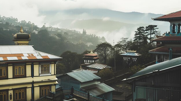 Photo the ghoom monastery in darjeeling west bengal