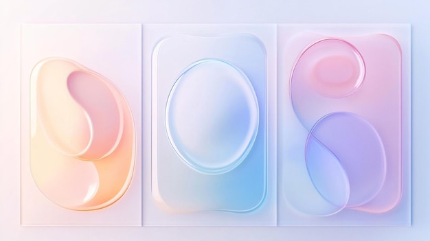 Photo glassmorphism translucent ui elements frosted glass subtle gradients