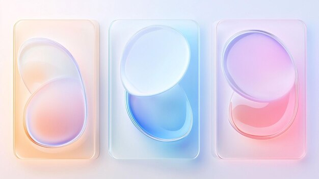 Photo glassmorphism translucent ui elements frosted glass subtle gradients