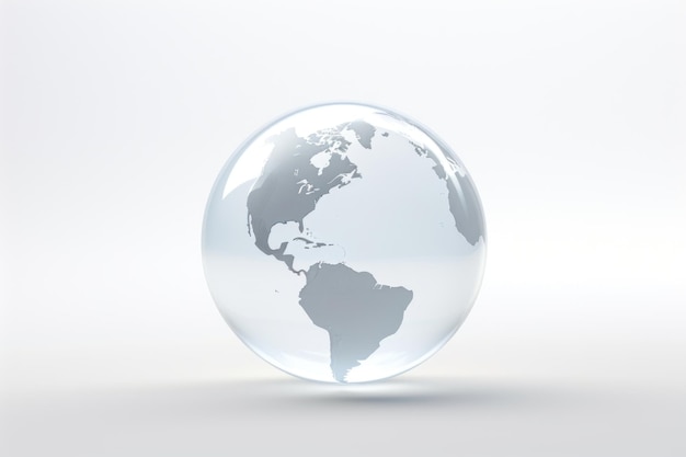 Photo globe icon transparent sphere planet