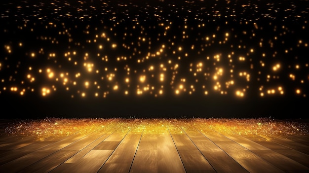 Gold glitter background Generative AI