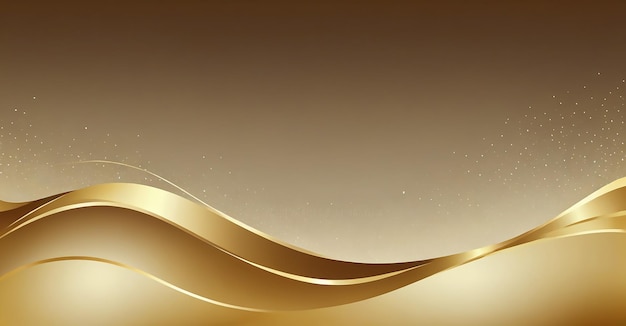 Photo a gold wave with a gold background that says  the name of the company