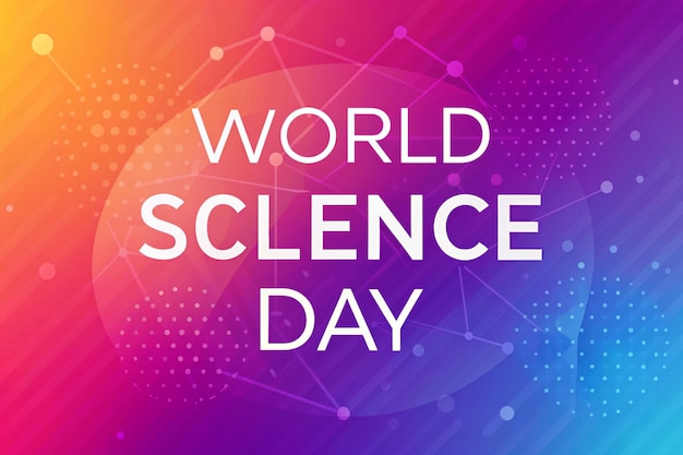 Photo gradient background for world science day celebrations