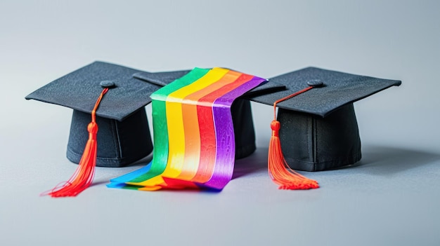 Photo graduation day pride isolated with grey background