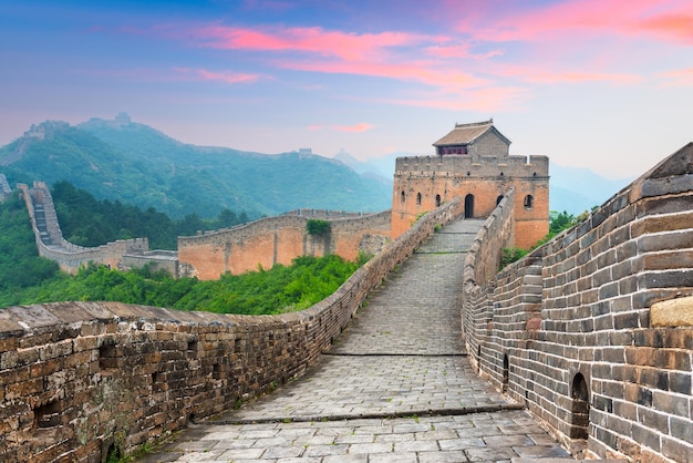 Photo great wall of china at the jinshanling section