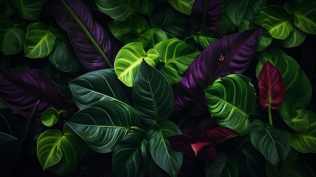 Green leaf leaves background in the style of botanical abundance UHD images and wallpaper