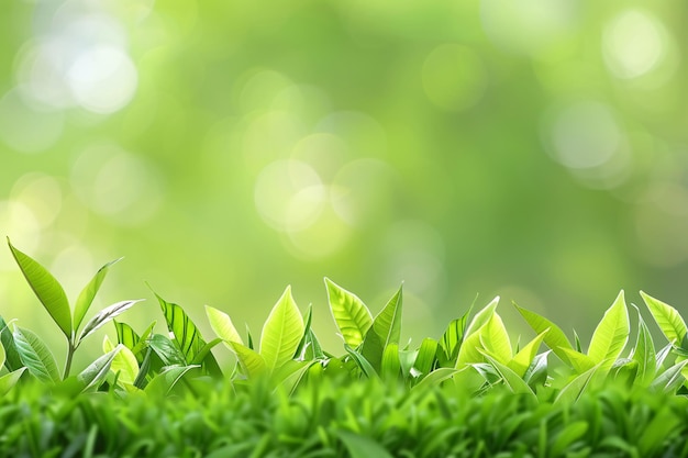 Photo a green plant with green leaves in the background