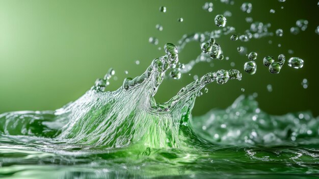 Green Water Splash