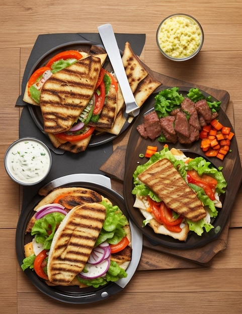 grilled sandwich fast food sandwich ai