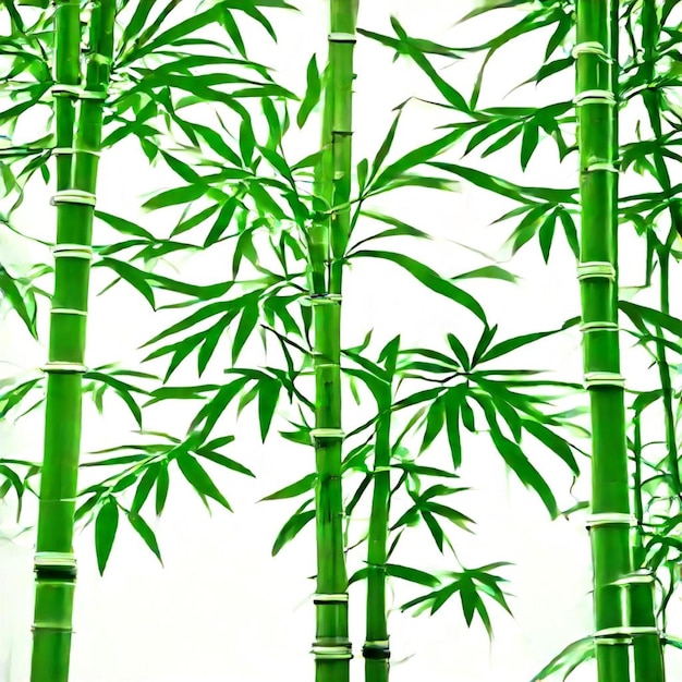 a group of bamboos with green leaves that say  bamboo