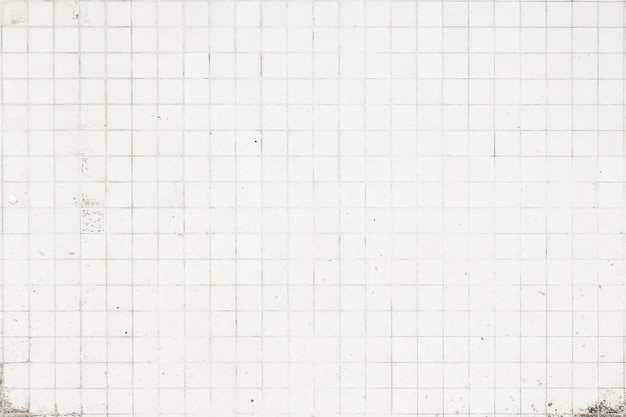 Grunge white tiles texture background.