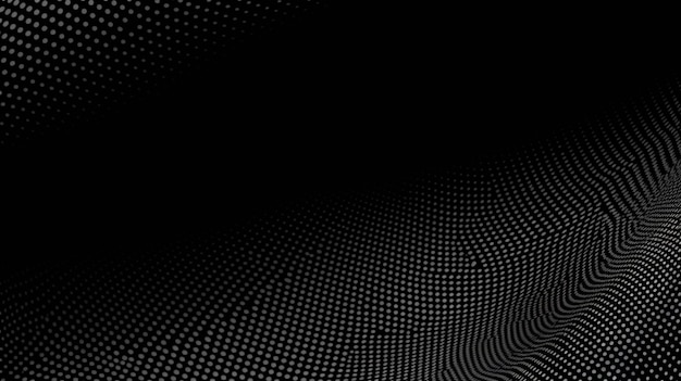 Halftone pattern on a black background