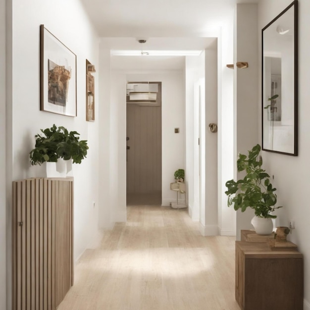 Photo hallway of a small house with