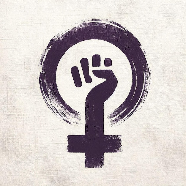 Photo happy womens day background female gender symbol girl gender symbol