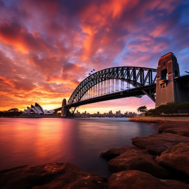 Photo harbour bridge amazing hd wallpaper 8k4k