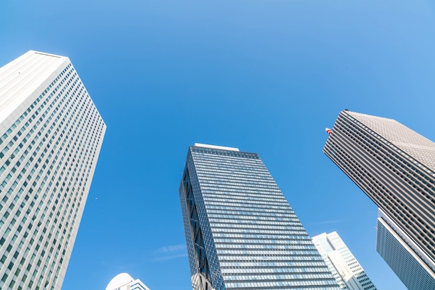 High-rise buildings and blue sky - Shinjuku, Tokyo