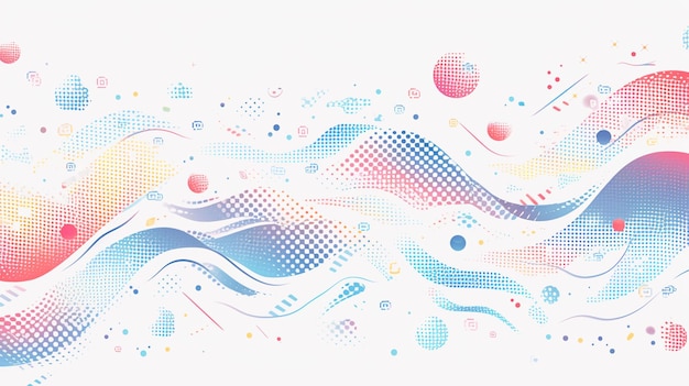 Photo horizontal poster background in modern minimalist style with dynamic liquid gradient shapes