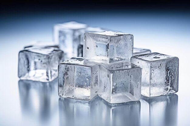 ice cubes professional advertising food photography AI Generated