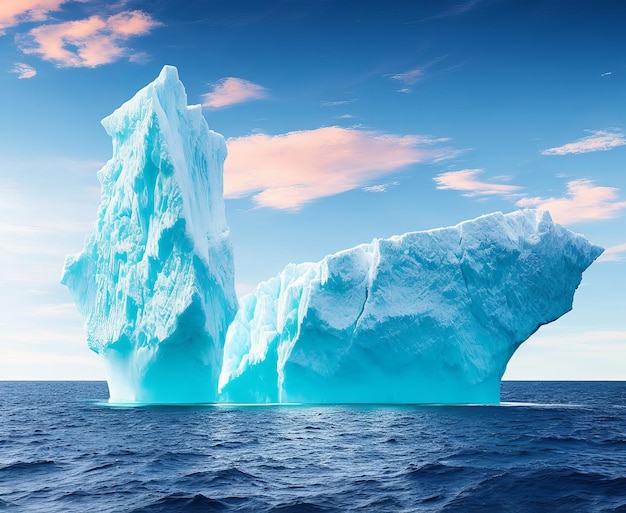 Photo iceberg in the sea