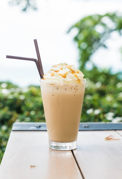 Foto ijskoude cappuccino koffie