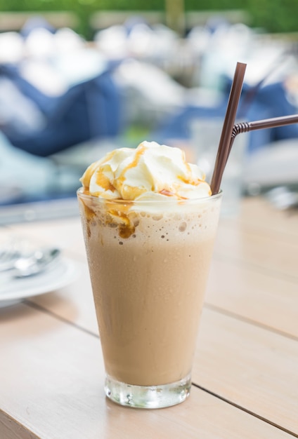 Foto ijskoude cappuccino koffie